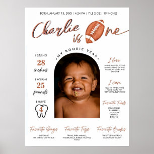 Poster Futebol minimalista novato do primeiro ano