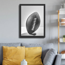 Poster Futebol Minimalista Preto e Branco