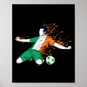 Poster Futebol Nacional da Irlanda - Amante do Futebol da