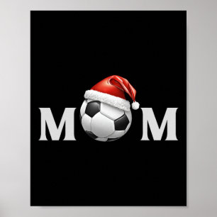Poster Futebol Natal Mãe Fã Pai Treinador Jogador