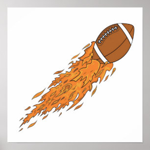 Póster Futebol no fogo