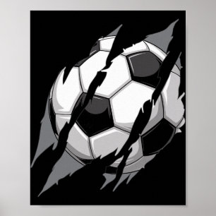 Poster Futebol Por Byll Garra Marca Rasgos Arranhões Lega