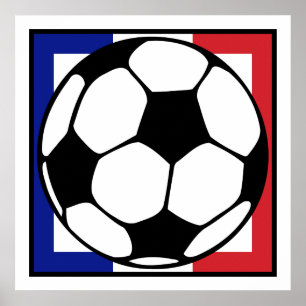 Póster futebol. praça francesa.
