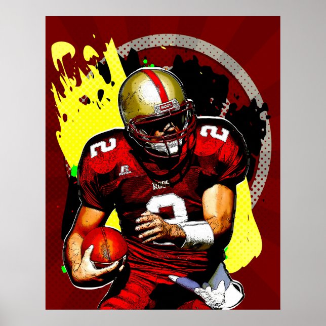 Poster Futebol Quarterback (Frente)