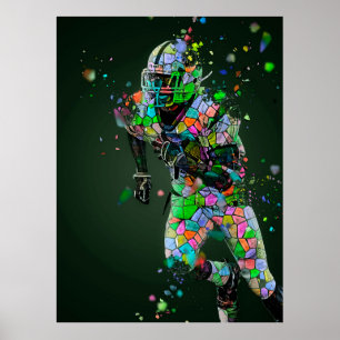 Poster Futebol Quarterback
