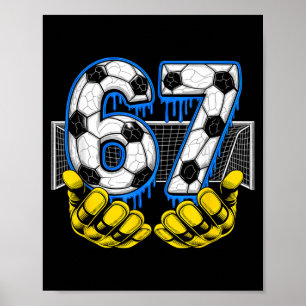 Poster Futebol Six Seven 67 Meme Divertido Gen Alpha