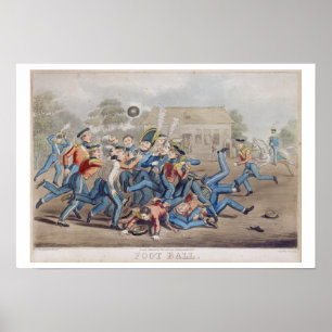 Poster Futebol T34890, gravado pela caça de George, 1827