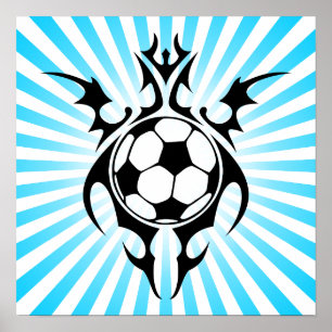 Póster futebol tribal