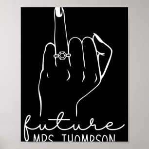 Poster Futura Sra. Thompson Novo Noivado Para Ser Noiva C