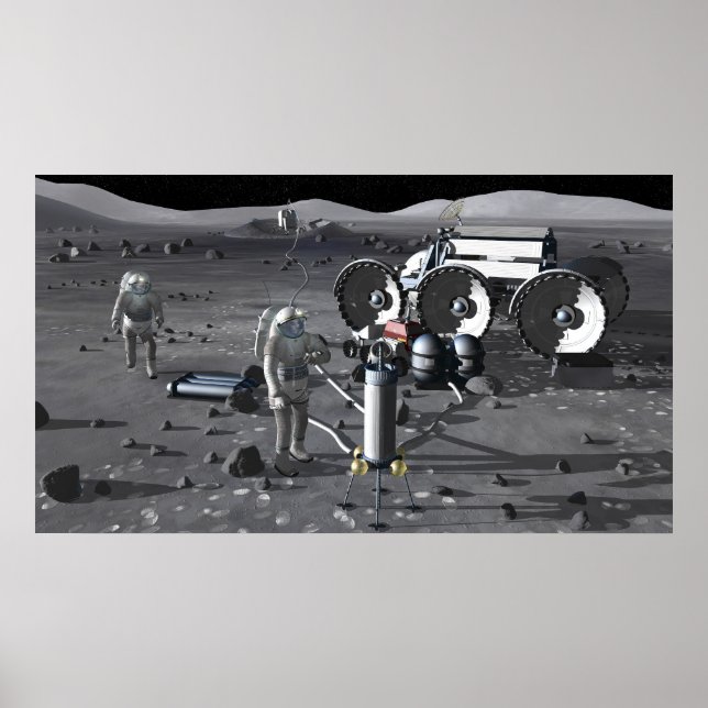 Póster Futuras missões de exploração do espaço 5 (Frente)