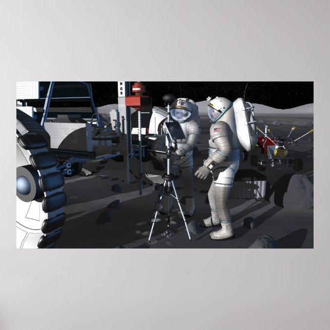 Póster Futuras missões de exploração do espaço 8 (Frente)