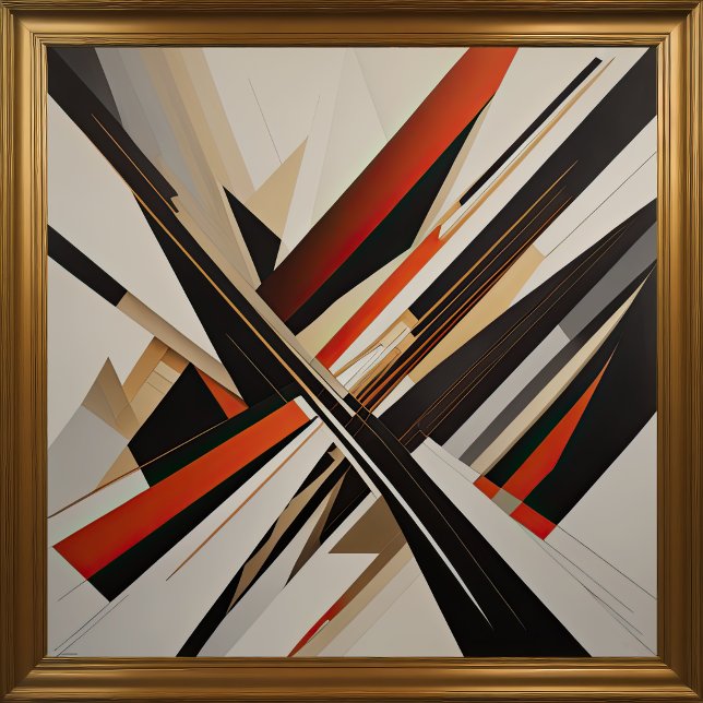 Poster Futurismo de Design Abstrato Moderno III (Criador carregado)