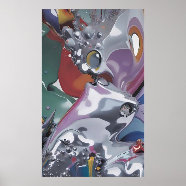 Poster Futurismo Fluido (Frente)