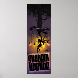 Poster Futuro Cyberpunk Sci Fi Fantasy VR Trabalho de art