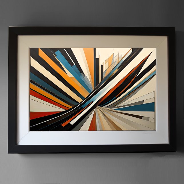 Poster Futuro de Design Abstrato Moderno 3:2 (Criador carregado)