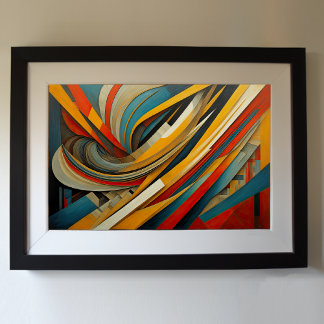 Poster Futuro de Design Abstrato Moderno 3:2