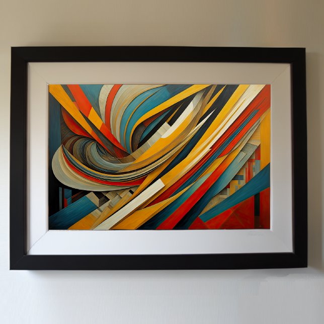 Poster Futuro de Design Abstrato Moderno 3:2 (Criador carregado)