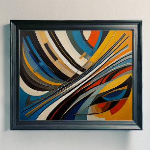 Poster Futuro de Design Abstrato Moderno 4:5