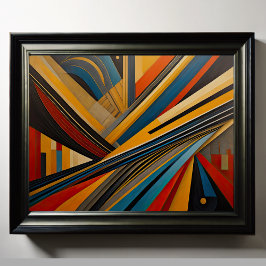 Poster Futuro de Design Abstrato Moderno 4:5