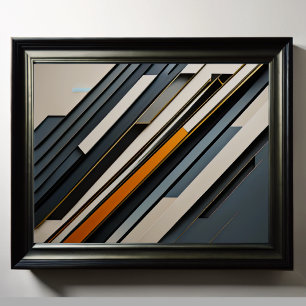 Poster Futuro de Design Abstrato Moderno 4:5