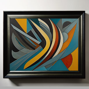 Poster Futuro de Design Abstrato Moderno 4:5