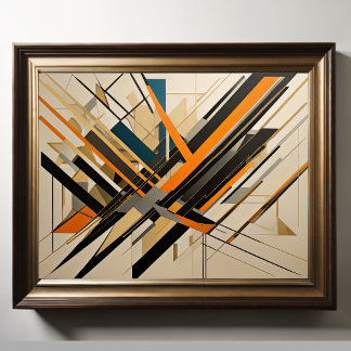 Poster Futuro de Design Abstrato Moderno 4:5