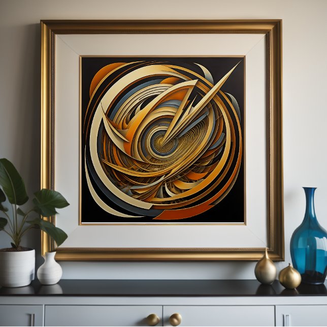 Poster Futuro de Design Abstrato Moderno X (Criador carregado)