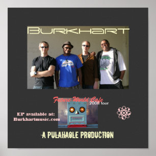 Poster futuro do café do mundo de Burkhart