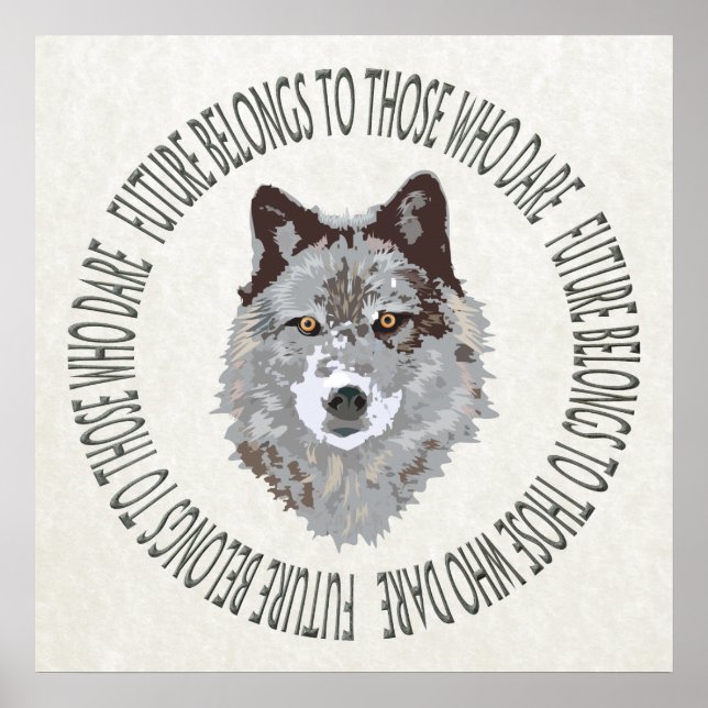Poster futuro do lobo que se atreve (Frente)