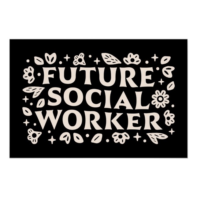 Póster Futuro estudante de assistentes sociais (Frente)