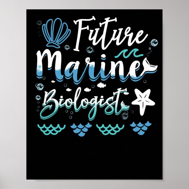 Poster Futuro Estudante de Biologia Marinha (Frente)