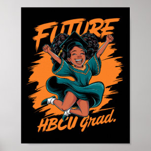 Poster Futuro Graduado Hbcu História Faculdade Negra Juve