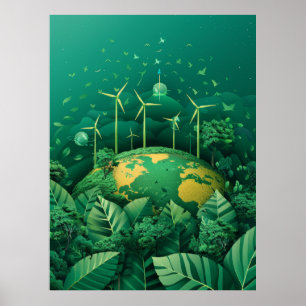 Poster Futuro Sustentável: Fontes de Energia Renováveis P