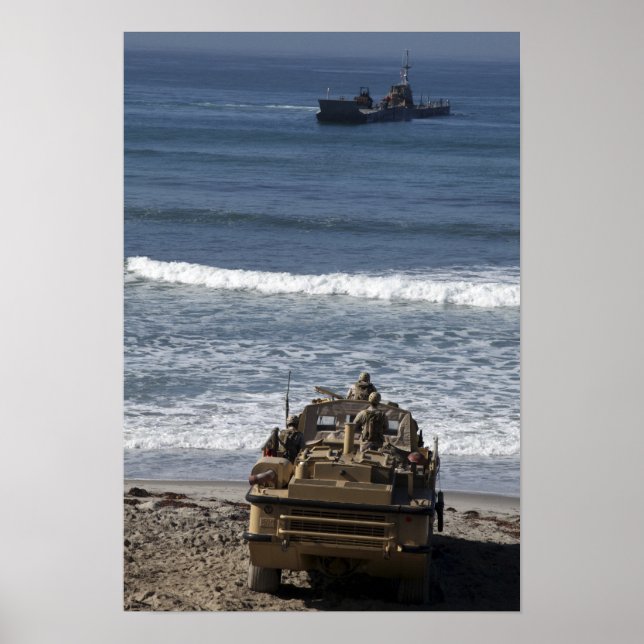 Póster Fuzileiros antecipam a chegada (Frente)