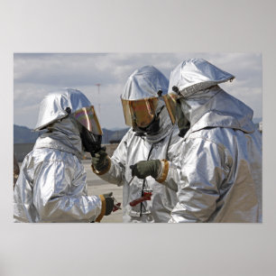 Póster Fuzileiros navais do sapador-bombeiro do