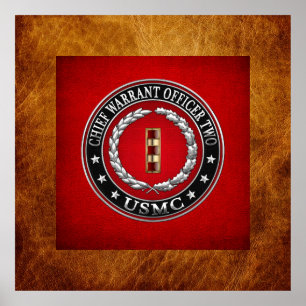 Poster Fuzileiros navais dos EUA: Chefe do Mandado Dois (