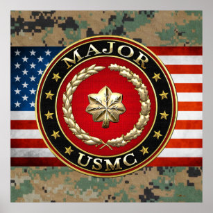 Poster Fuzileiros navais dos EUA: Major (Escritório da US