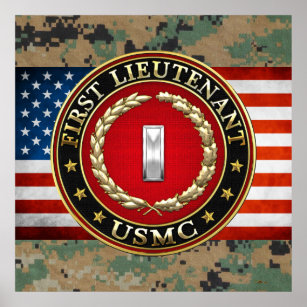 Póster Fuzileiros navais dos EUA: Primeiro Tenente (USMC 