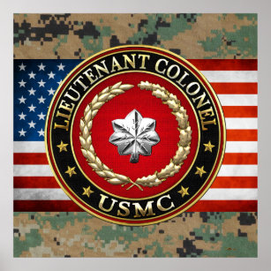 Poster Fuzileiros navais dos EUA: Tenente-Coronel (USMC L