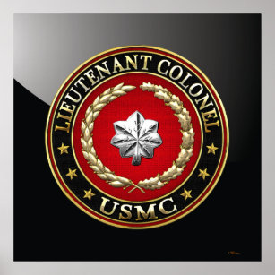 Póster Fuzileiros navais dos EUA: Tenente-Coronel (USMC L