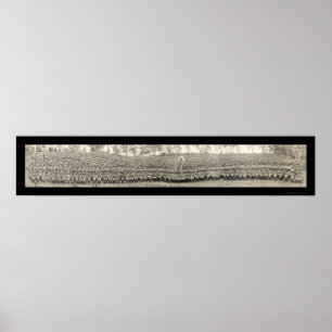 Poster Fuzileiros navais na foto 1919 de Quantico