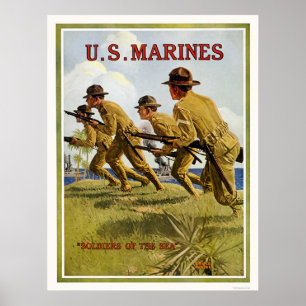Poster Fuzileiros navais - "soldados do mar "