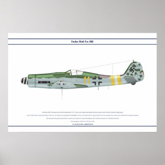 Póster Fw-190 D-9 JG2 1