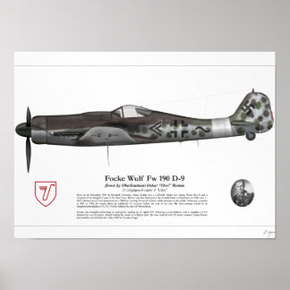 Poster Fw 190 D-9 (Oskar Romm)