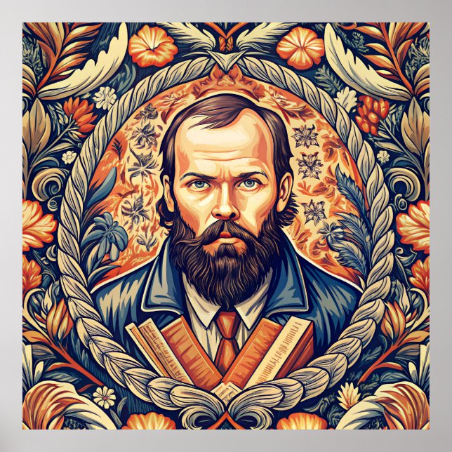 Poster Fyodor Dostoyevsky - Literatura Russa (Frente)