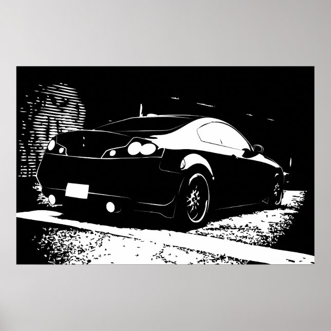 Póster G35 Imagem da Estrutura de Estacionamento da Vista (Frente)