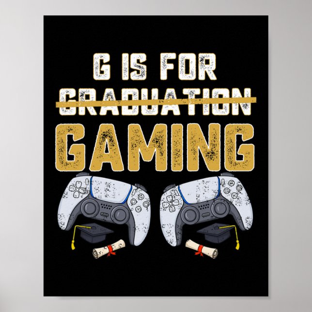 Poster G É Para Jogo De Graduação De Escola Ki (Frente)