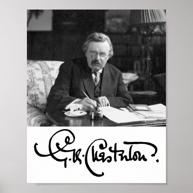 Poster G. K. Chesterton no Trabalho (Frente)