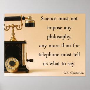Póster G.K. Citações de Chesterton
