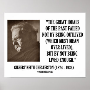 Póster G.K. Excelentes Chesterton Do Passado Não Vivo